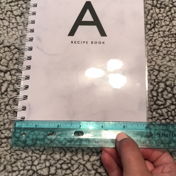 Personalized “A” Recipe Book Unused/Empty - Picture 6 of 6